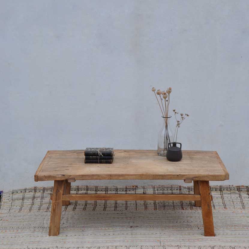 Reclaimed Wood Coffee Table | Elm – Home Barn Vintage Regarding Reclaimed Elm Wood Coffee Tables (View 6 of 20)