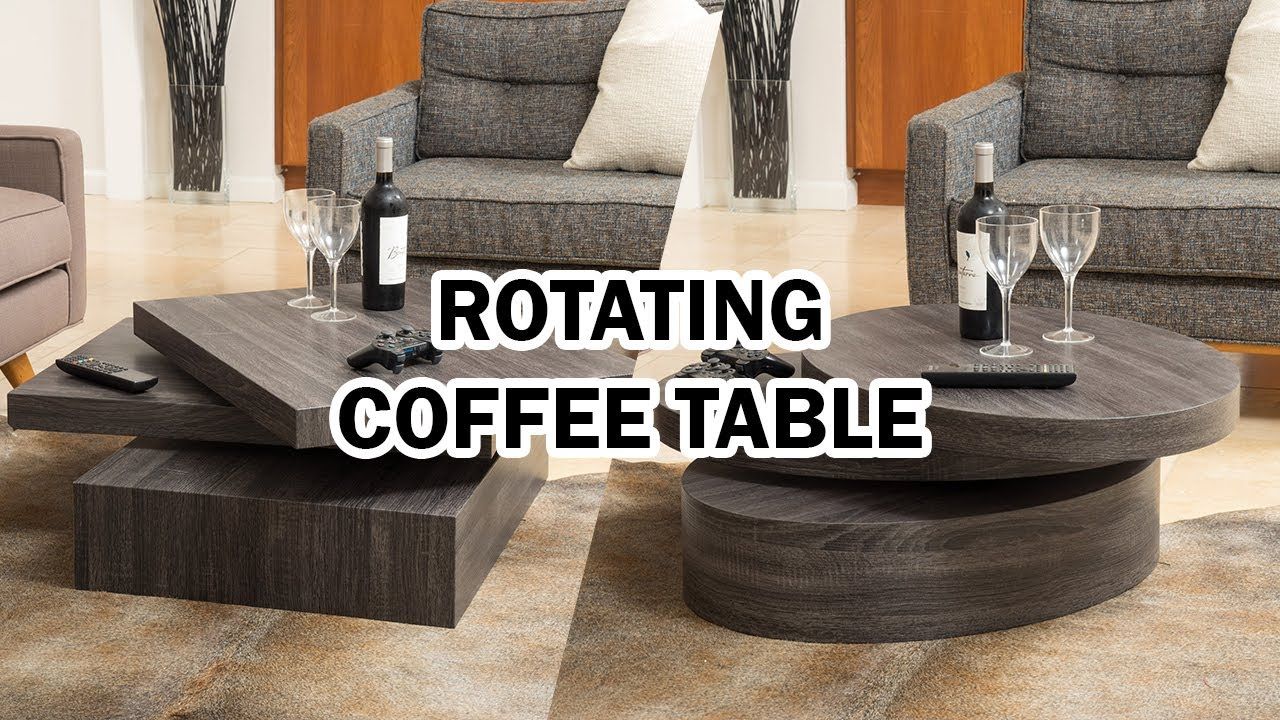 Rotating Coffee Table Review – Furniture Home Decor – Youtube Inside Rotating Wood Coffee Tables (View 12 of 20)