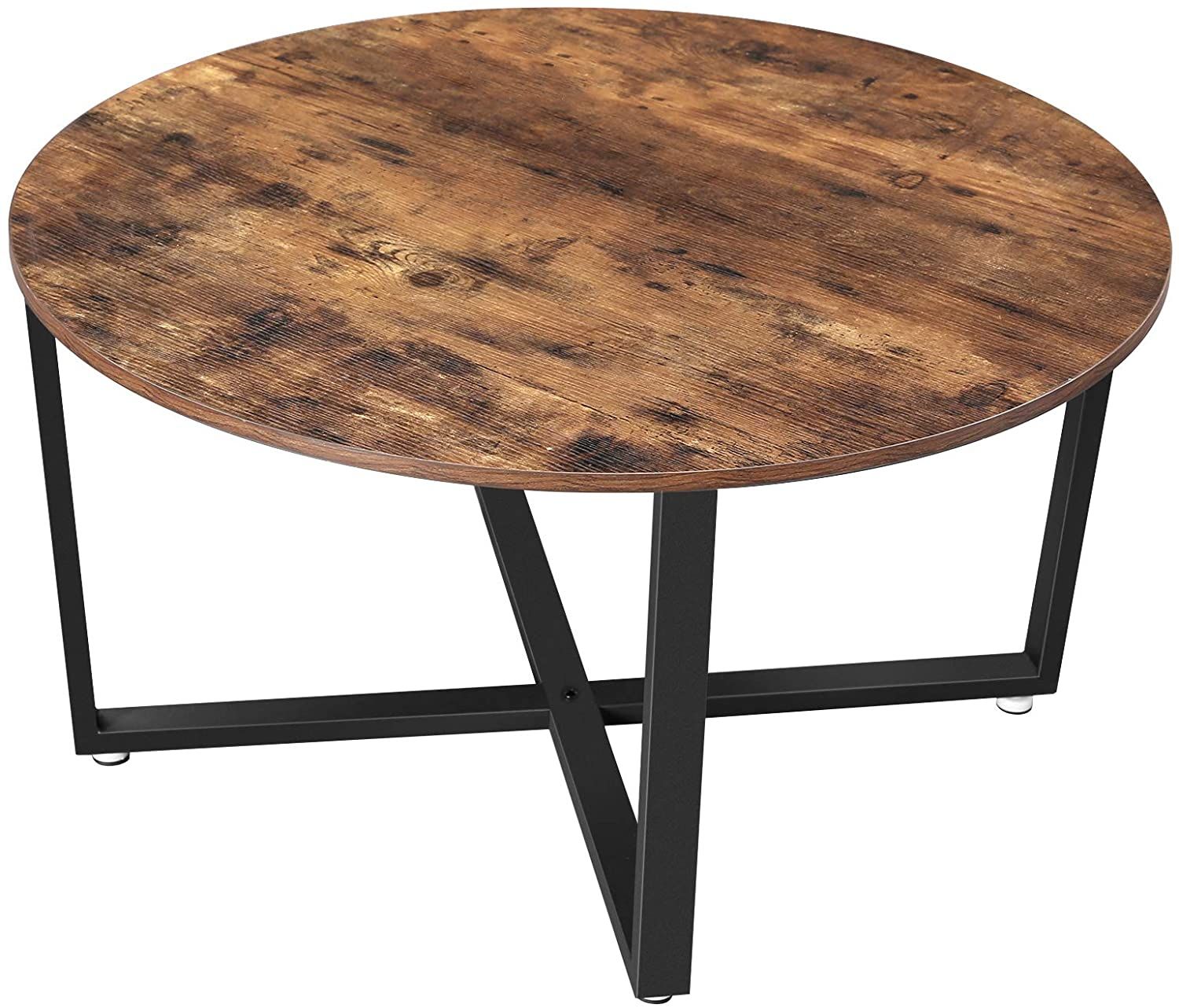Round Coffee Table Industrial Style Cocktail Table,durable Metal Frame,easy  To Assemble For Living Room,rustic Brown – Buy Modern Drum Style Coffee  Table,circular Shape Coffee Table,living Room Wood Coffee Tables Product On  Alibaba Intended For Round Industrial Coffee Tables (View 8 of 20)