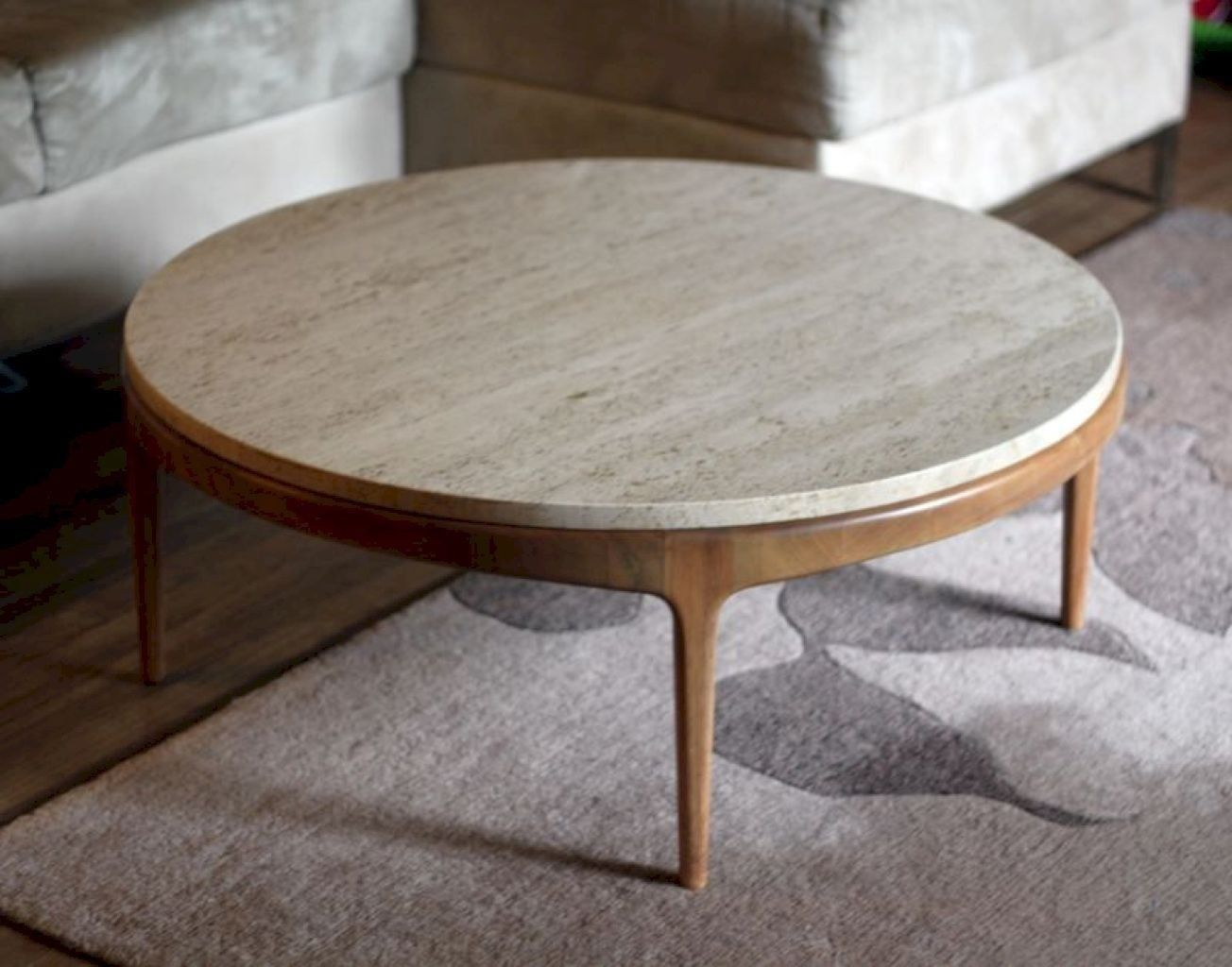 Round Stone Coffee Table – Ideas On Foter With Stone Top Coffee Tables (View 6 of 20)