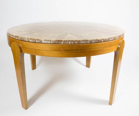 Round Stone Top Coffee Table, 1970s For Sale At Pamono Throughout Stone Top Coffee Tables (View 14 of 20)