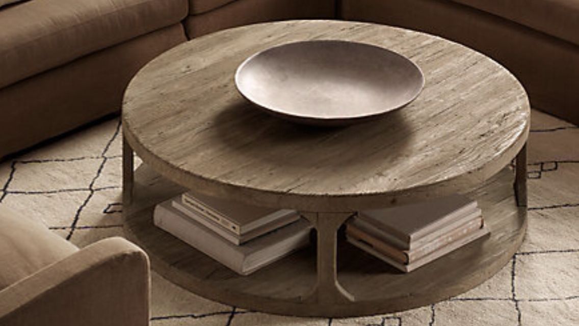 Rustic, Round, Timber Coffee Table (View 9 of 20)