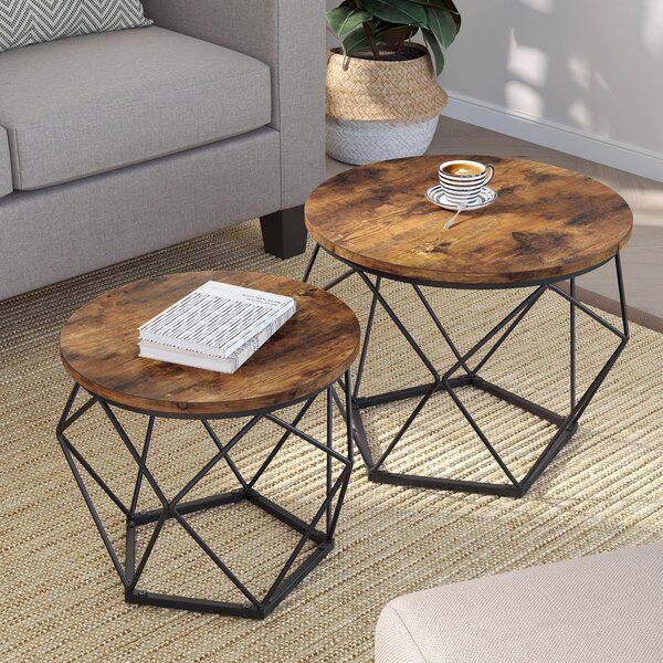 Set Of 2 Coffee Tables | Wayfair.co (View 13 of 20)