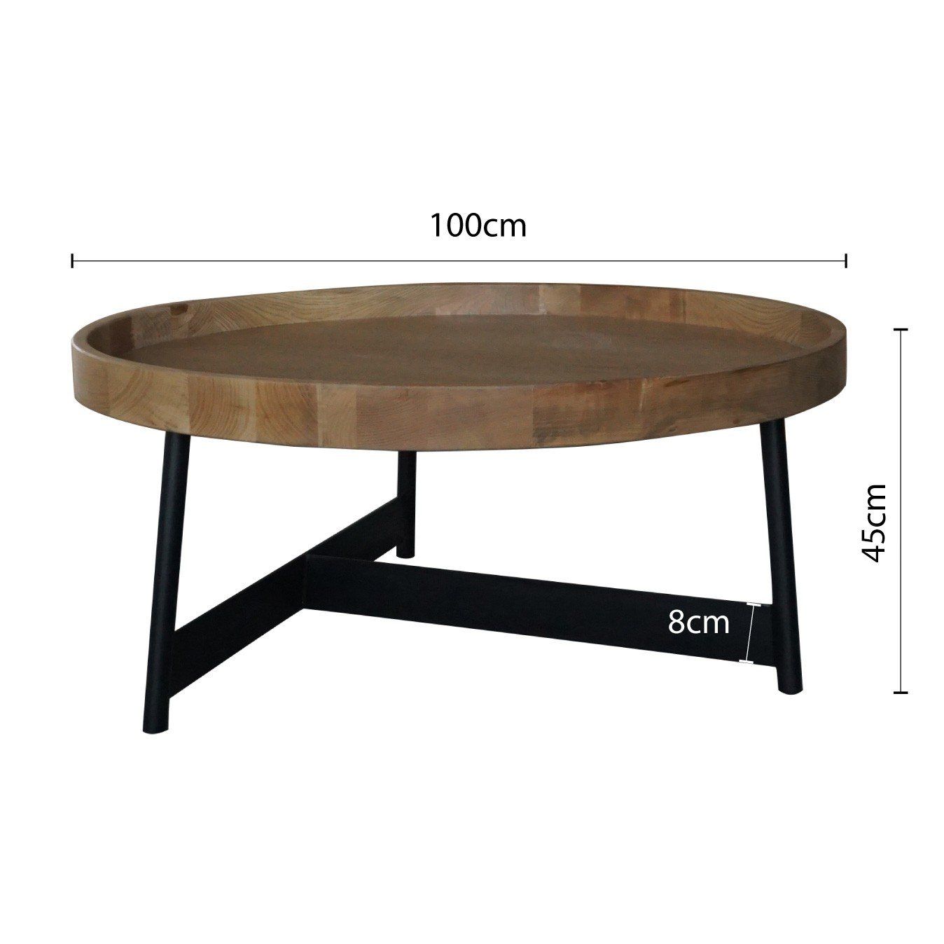 Shop Detroit Industrial Old Elm Disc Coffee Table With Iron Base Online –  Wholesales Direct Inside Old Elm Coffee Tables (Gallery 20 of 20)