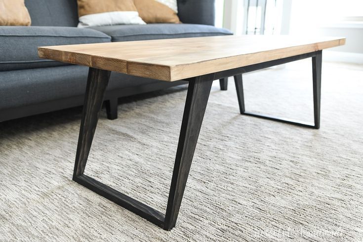 Simple Modern Coffee Table Build Plans | Coffee Table, Simple Coffee Table,  Modern Coffee Tables Within Iron Legs Coffee Tables (View 18 of 20)