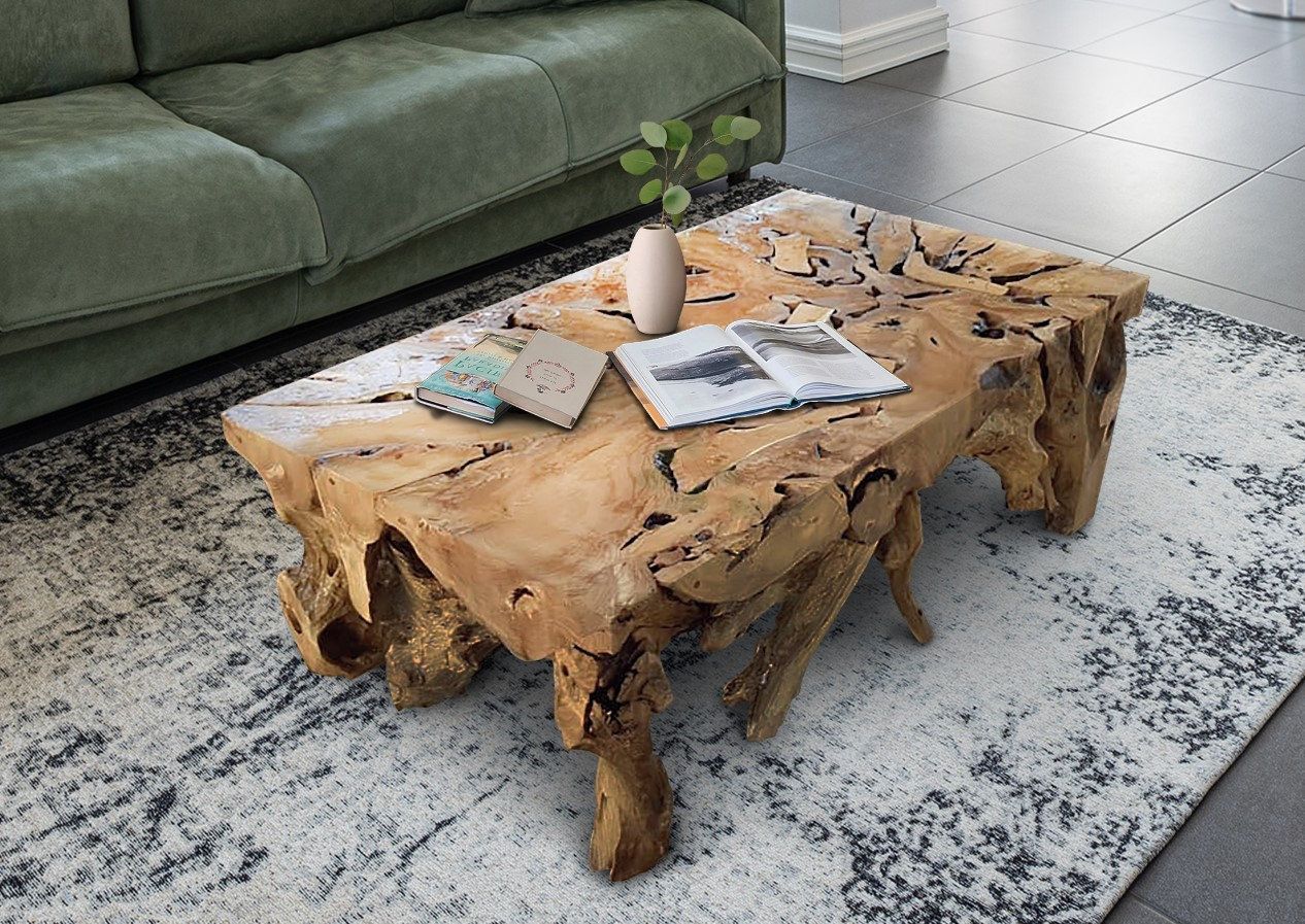 Square Drift Wood Teak Root Coffee Table High Quality Drift – Etsy In Teak Coffee Tables (View 2 of 20)