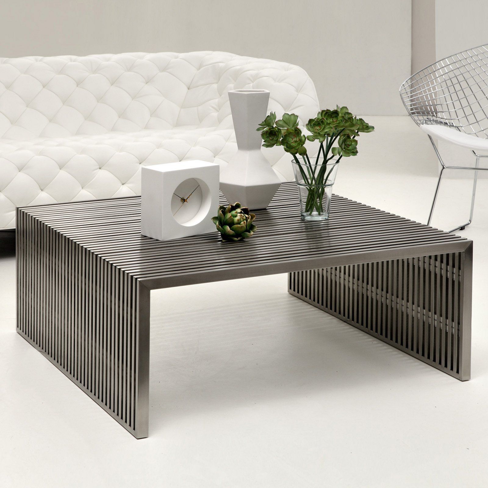 Stainless Steel Coffee Tables – Ideas On Foter With Regard To Brushed Stainless Steel Coffee Tables (View 12 of 20)