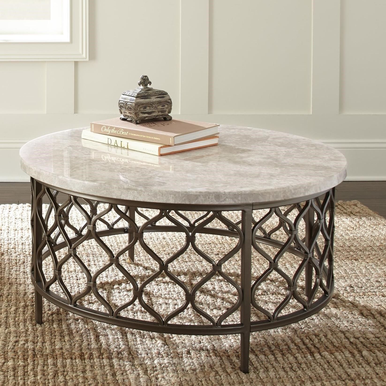 Steve Silver Roland Stone Top Cocktail Table | Darvin Furniture | Cocktail/coffee  Tables With Regard To Stone Top Coffee Tables (View 13 of 20)