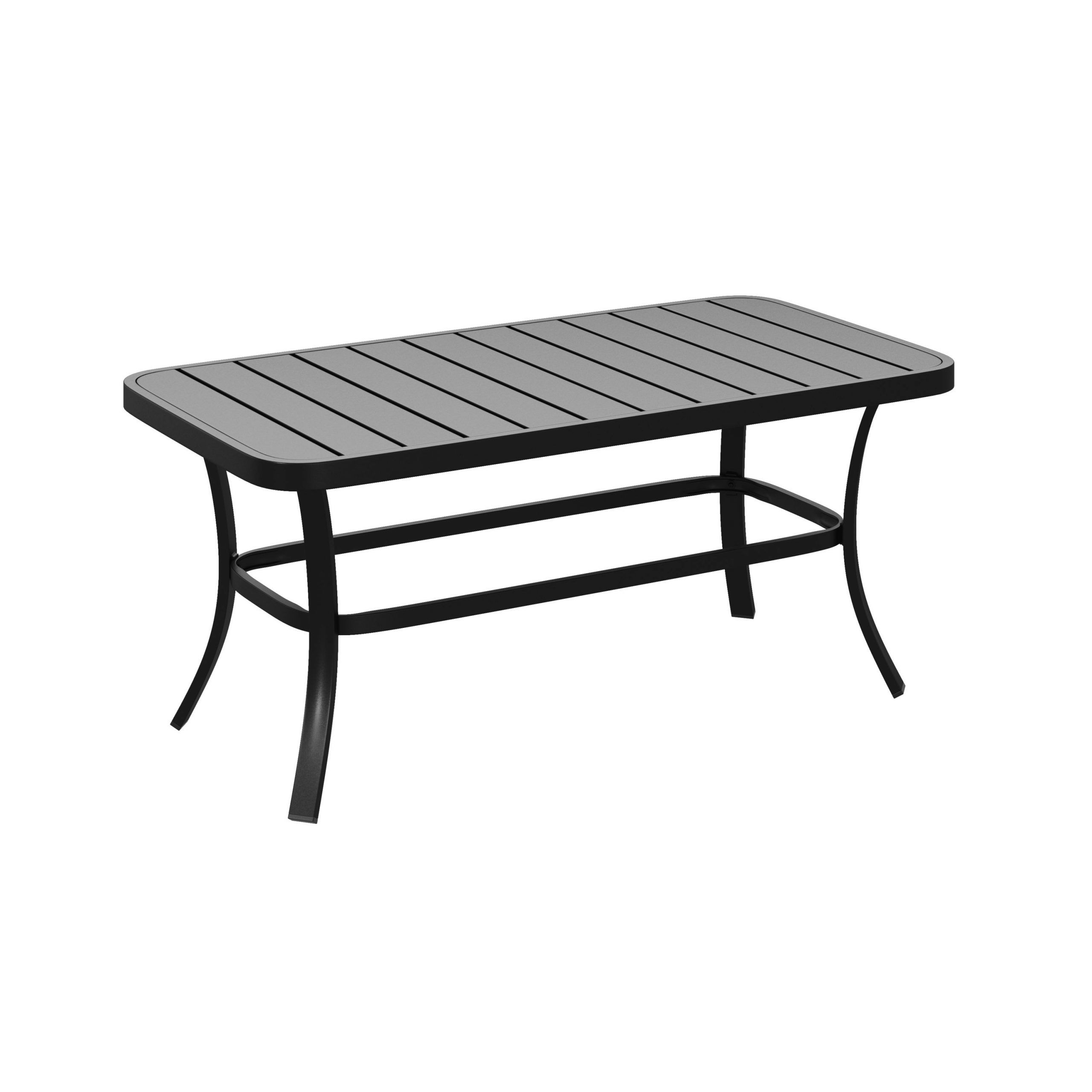 Style Selections Pelham Bay Rectangle Outdoor Coffee Table 39.88 In W X   (View 19 of 20)