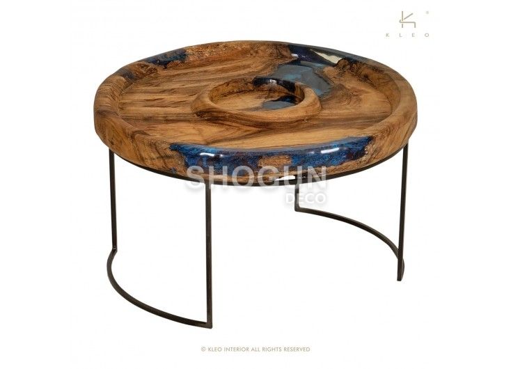 Suar And Resin Coffee Table In Resin Coffee Tables (View 3 of 20)