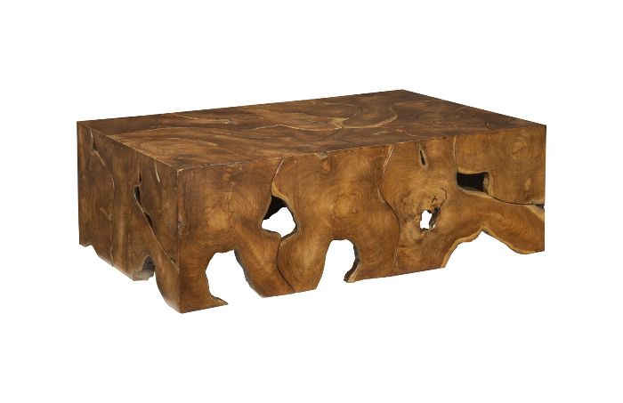 Teak Slice Rectangular Coffee Table With Rectangle Coffee Tables (View 14 of 20)