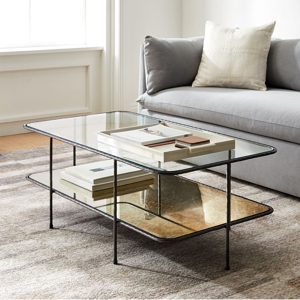 The 19 Best Glass Coffee Tables To Shop Now Intended For Glass Coffee Tables With Storage Shelf (View 18 of 20)