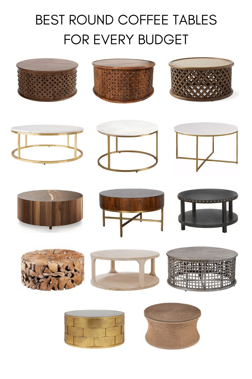 The Best Round Coffee Tables For Every Budget – Stampinfool For Circular Coffee Tables (View 7 of 20)