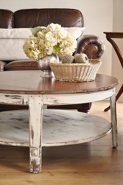 The Painted Hive | Distressed Coffee Table, Distressed Furniture, Coffee  Table Throughout Off White Wood Coffee Tables (View 2 of 20)