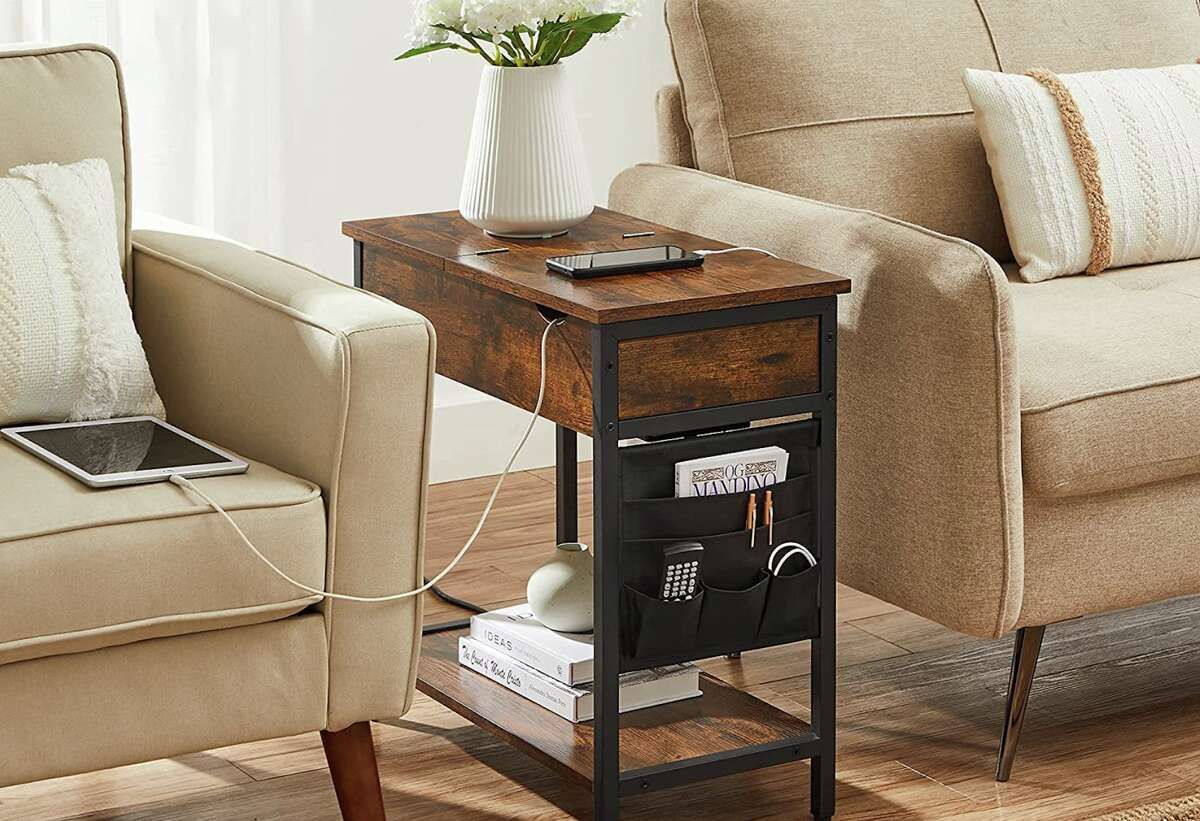 This End Table With A Charging Station Changed My Life Throughout Coffee Tables With Charging Station (View 5 of 20)