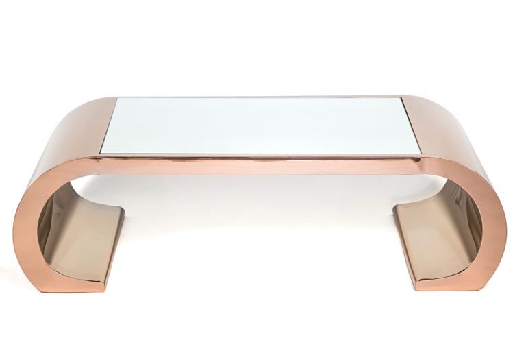 Valentina Rose Gold Coffee Table – Silvera For Rose Gold Coffee Tables (View 10 of 20)