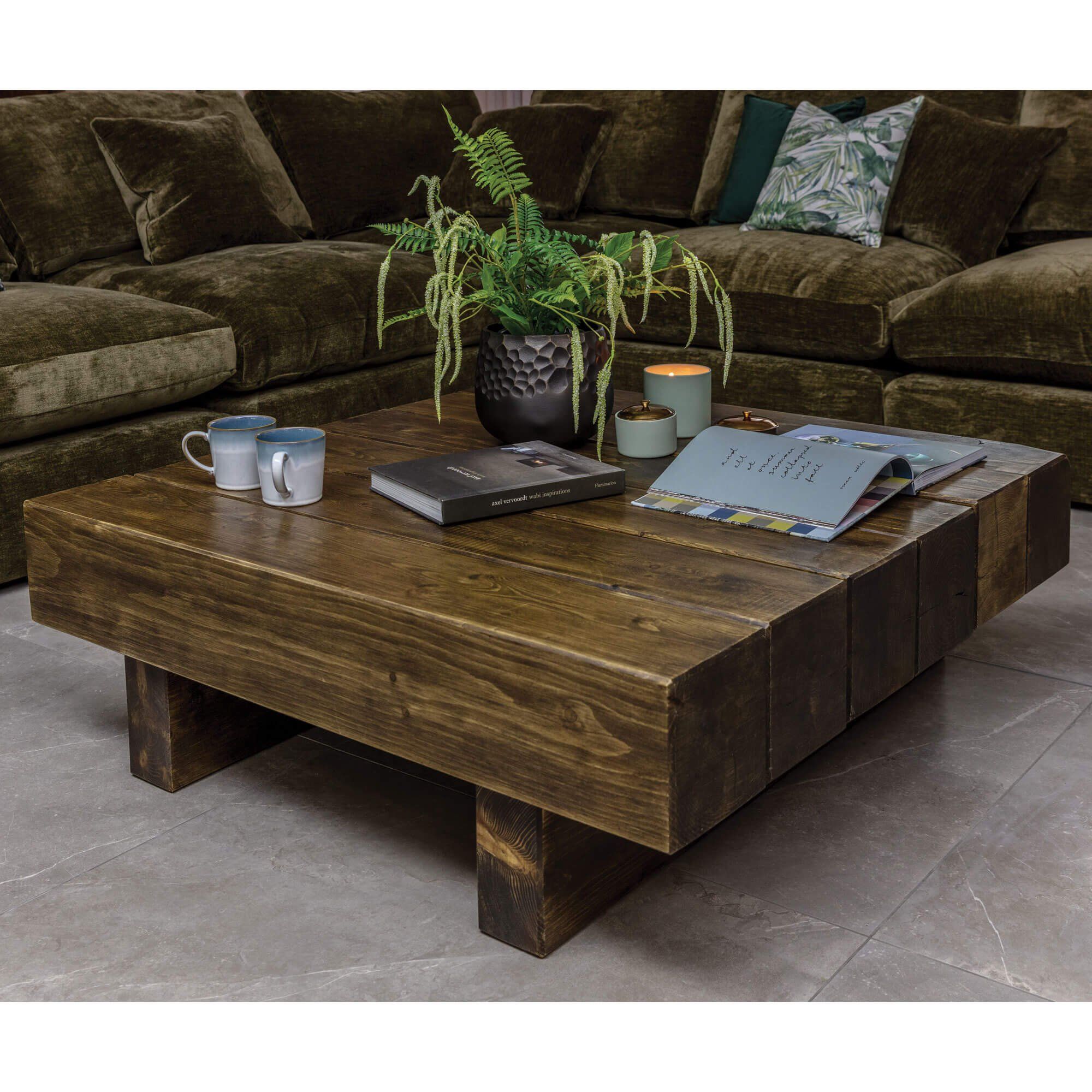 Valmiera Reclaimed Wood 110cm Log Coffee Table With Reclaimed Wood Coffee Tables (View 13 of 20)