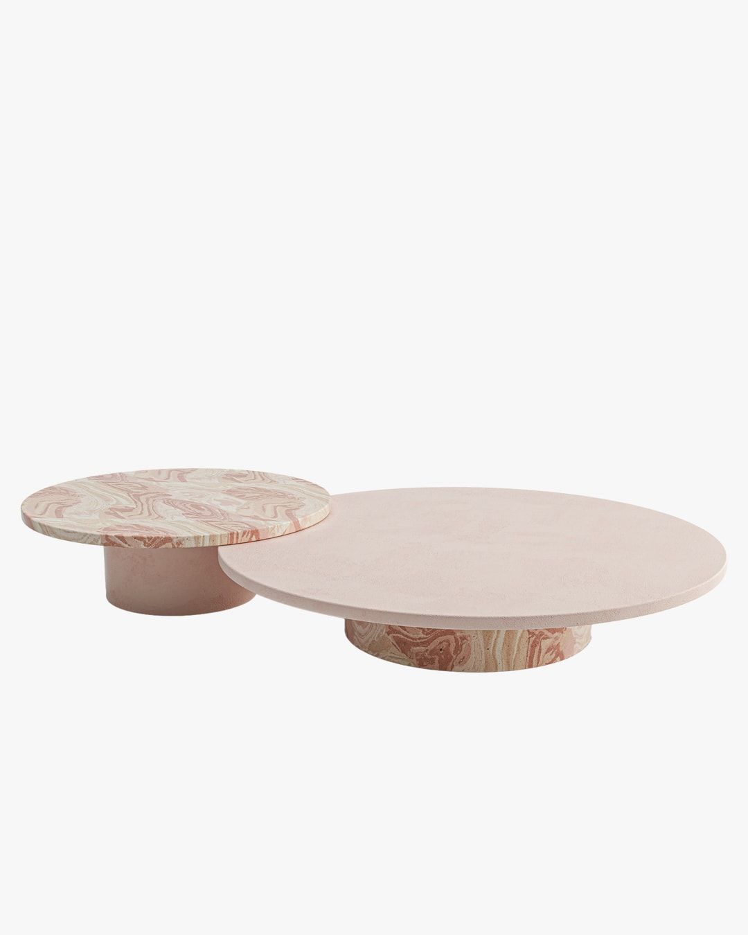Venn Concrete Coffee Table, Pink | Tosco Studio | Modern Metier Within Modern Concrete Coffee Tables (View 16 of 20)