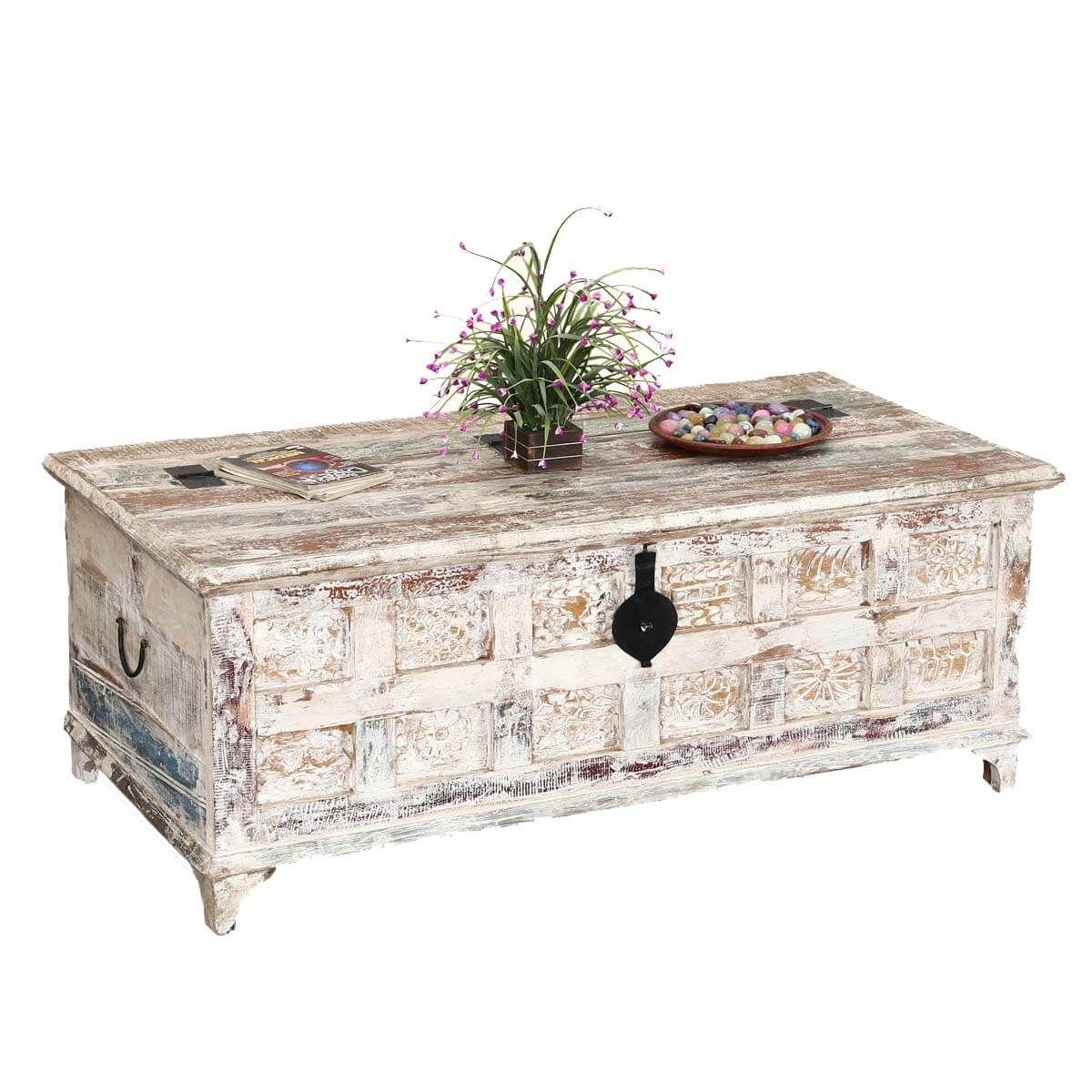 Winter Storm Farmhouse Style Solid Wood Standing Coffee Table Chest For Farmhouse Style Coffee Tables (View 7 of 20)