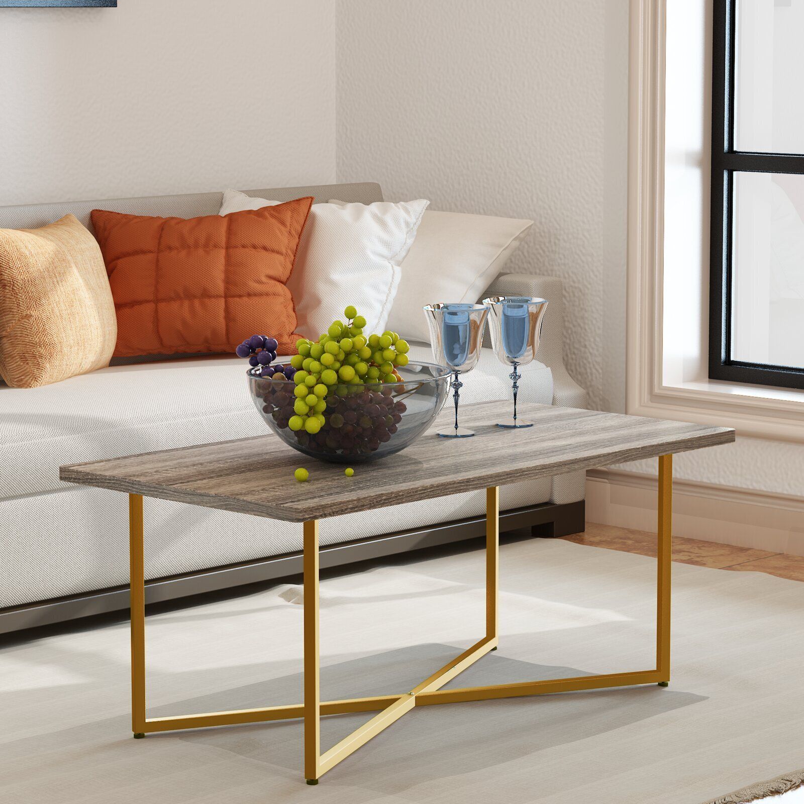 Wood And Chrome Coffee Table – Ideas On Foter Regarding Faux Wood Coffee Tables (View 15 of 20)
