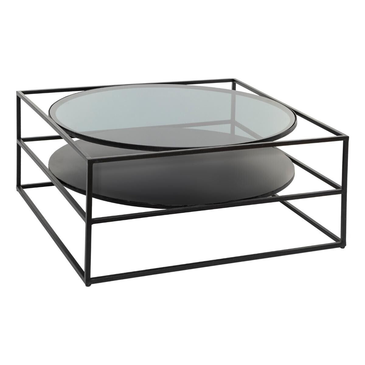 Yoho Coffee Table With Tempered Glass Top 90 X 90 Cm – Atmosphera Official  Website With Regard To Tempered Glass Coffee Tables (View 3 of 20)