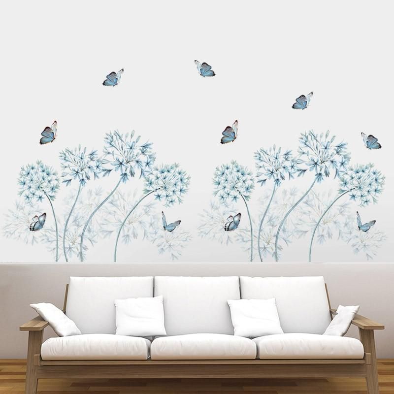 170*70cm Flying Butterfly Dandelion Wall Stickers Flowers Mural Art Decals  Home Decor Acquista In Modo Economico — Spedizione Gratuita, Recensioni  Reali Con Foto — Joom With Regard To Most Recently Released Flying Dandelion Wall Art (View 9 of 20)