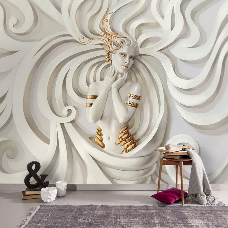 3d Relief Woman Medusa Wallpaper Modern Statue Hd Poster Wall | Etsy | Wall  Art Wallpaper, Wallpaper Modern, Bedroom Wall Art Inside 2017 Medusa Wood Wall Art (View 13 of 20)