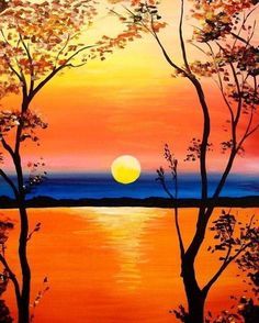 72 Sunrise Painting, Acrylic Painting Landscape Ideas | Sunrise Painting,  Landscape Paintings, Hand Painting Art Throughout Best And Newest Sunrise Wall Art (View 17 of 20)