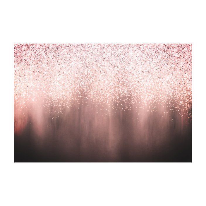 Abstract Blush Pink Black Ombre Glitter Painting Canvas Print | Zazzle | Pink  Glitter Paint, Glitter Wall Art, Sparkle Paint Throughout Latest Glitter Pink Wall Art (View 16 of 20)