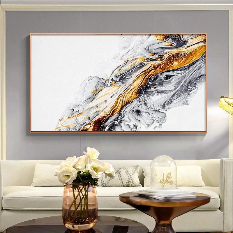 Abstract Colour Ink Splash Canvas Painting Posters N Print Wall Art Picture  For Living Room Studio Aisle Home Cuadros Decoracion – Painting &  Calligraphy – Aliexpress With Regard To Best And Newest Ink Art Wall Art (View 15 of 20)