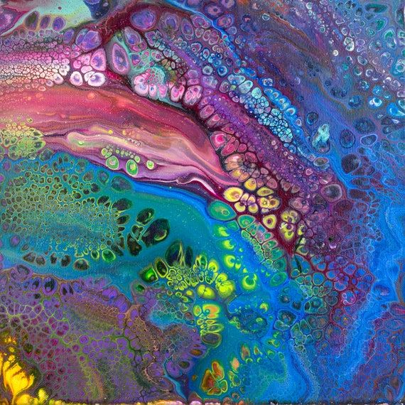Abstract Fluid Painting/acrylic Art/ Fluid Painting/ Flow – Etsy Throughout Most Recently Released Abstract Flow Wall Art (View 20 of 20)