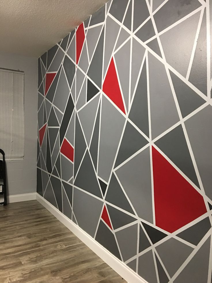 Abstract Painted Wall | Wall Paint Patterns, Geometric Wall Paint, Wall  Paint Designs With Most Recently Released Abstract Pattern Wall Art (View 2 of 20)