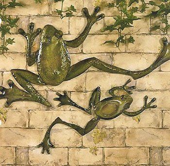 Amazon: Metal Frogs Wall Hanging Art Decor – Set Of 2: Home & Kitchen |  Outdoor Metal Wall Art, Frog Wall Art, Frog Wall Decor With Most Recently Released Frog Wall Art (View 20 of 20)