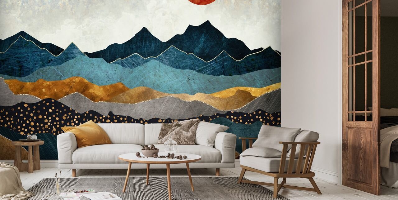 Amber Dusk Wall Muralspacefrog Designs | Wallsauce Ca Within Recent Amber Dusk Wood Wall Art (View 7 of 20)