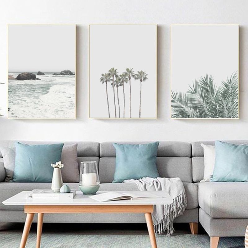 Beach Prints Wall Art Decor , Large Set Palm Trees Print Canvas Painting  Tropical Landscape Wall Pictures Living Room Home Decor – Painting &  Calligraphy – Aliexpress Throughout Most Recently Released Tropical Landscape Wall Art (View 14 of 20)