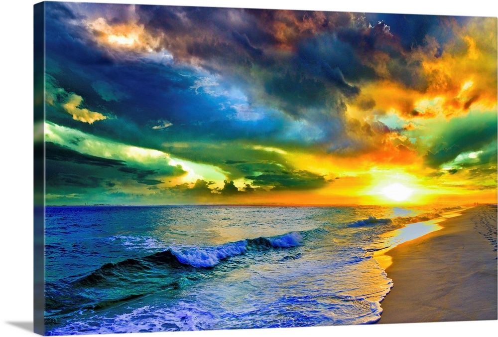 Beautiful Landscape Photo Beautiful Sunset Sea Wall Art, Canvas Prints,  Framed Prints, Wall Peels | Great Big Canvas With Current Sunset Landscape Wall Art (View 18 of 20)