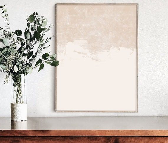 Beige Wall Art Abstract Print Neutral Art Print Minimal – Etsy France Within Most Recent Cream Wall Art (View 3 of 20)