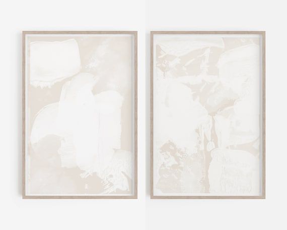 Beige Wall Art Print Sets Abstract Art Print Neutral Art – Etsy France Intended For Most Recently Released Beige Wall Art (View 15 of 20)