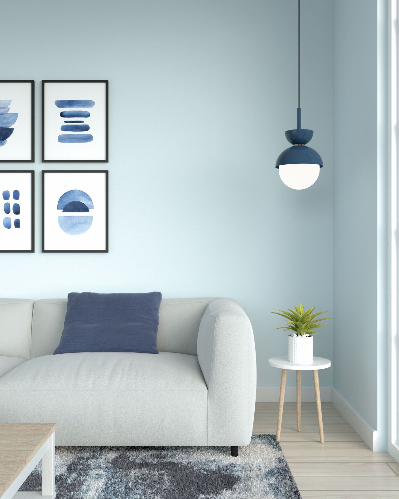 Best Accent Colors For Light Blue Walls – Roomdsign Throughout Latest Soft Blue Wall Art (View 20 of 20)