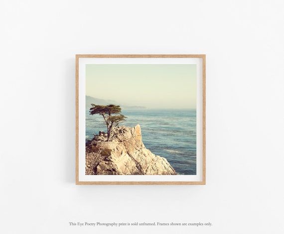 Big Sur California Wall Art Lone Tree Côte Californienne – Etsy France With Newest Big Sur Wall Art (View 12 of 20)