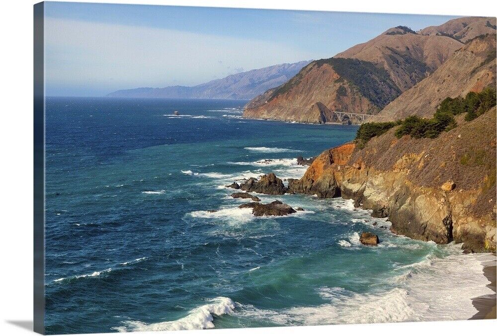 Big Sur Coastline, California Canvas Wall Art Print, Home Decor | Ebay Throughout Best And Newest Big Sur Wall Art (View 20 of 20)