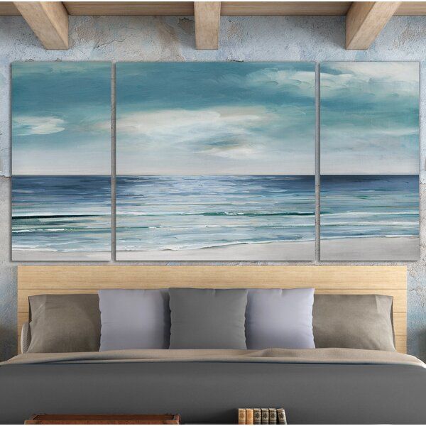 Blue And Silver Wall Art | Wayfair With Regard To 2018 Ocean Hue Wall Art (View 10 of 20)
