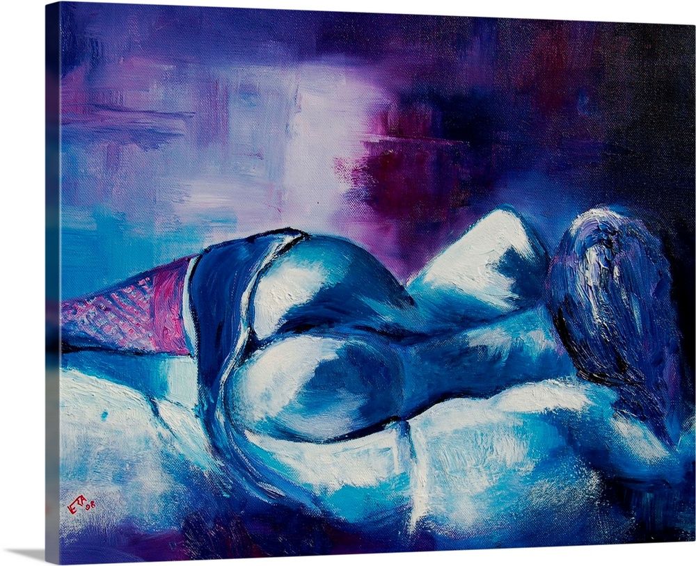 Blue Nude 45 Wall Art, Canvas Prints, Framed Prints, Wall Peels | Great Big  Canvas Regarding 2017 Blue Nude Wall Art (View 14 of 20)