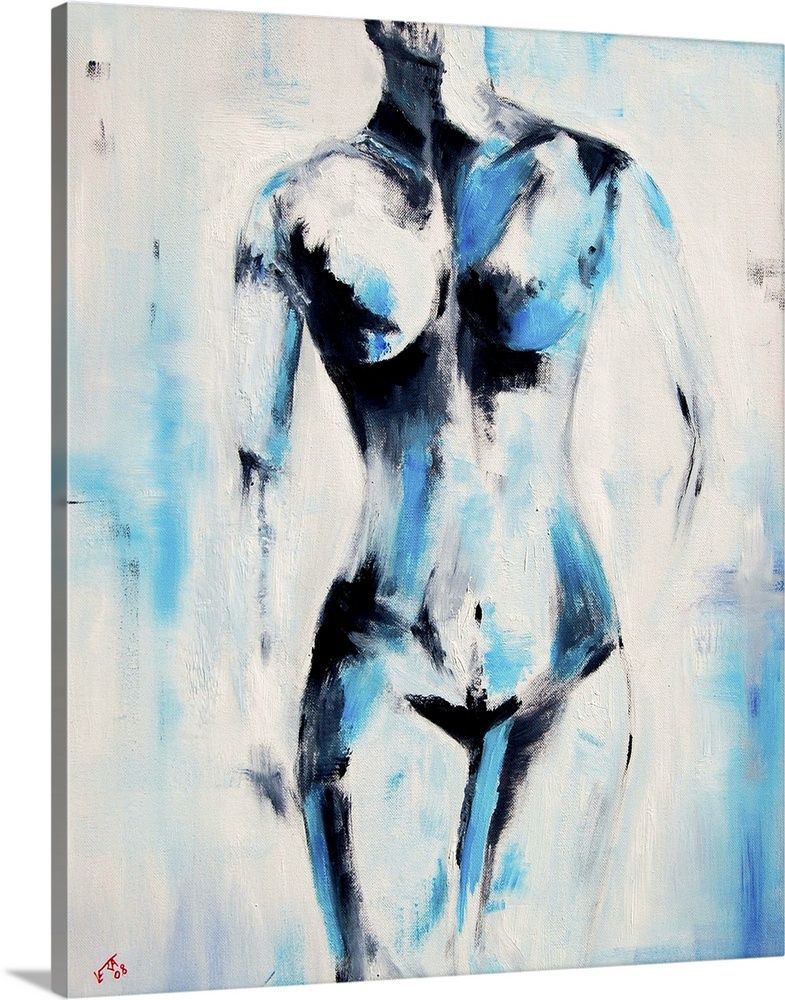 Blue Nude Wall Art, Canvas Prints, Framed Prints, Wall Peels | Great Big  Canvas Pertaining To Recent Blue Nude Wall Art (View 9 of 20)