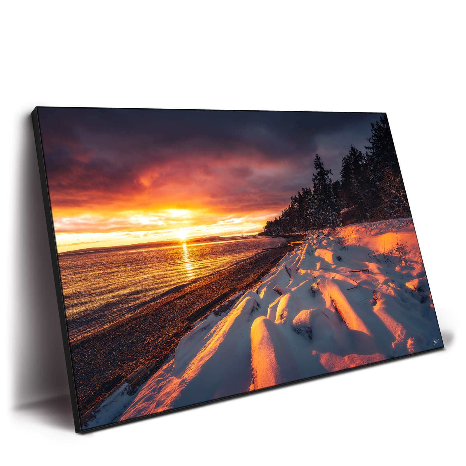 British Columbia Coastal Sunrise Wall Art – Big Wall Décor With Best And Newest Sunrise Wall Art (View 18 of 20)