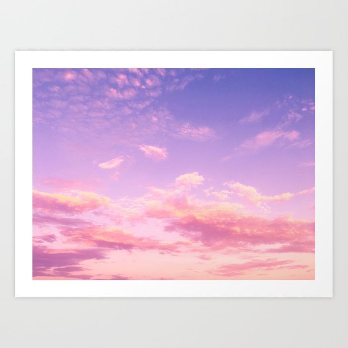 Buy Lavender & Pink Sky Art Printnewburydesigns. Worldwide Shipping  Available At Society (View 4 of 20)