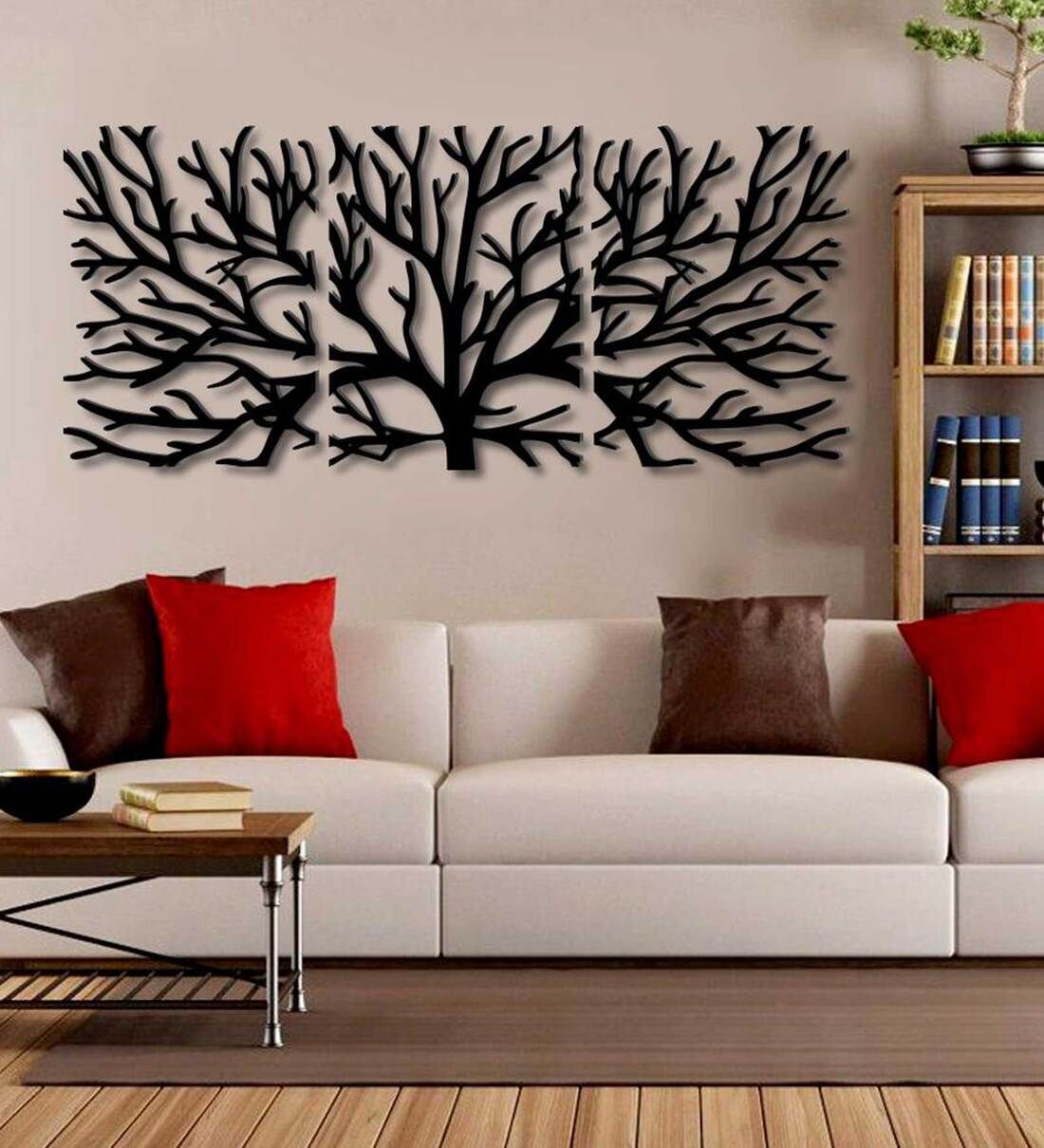 Buy Tree Design In Black Wooden Wall Hangingswallmantra Online – Wooden  Wall Art – Wall Art – Home Decor – Pepperfry Product Within Recent Black Wood Wall Art (View 10 of 20)