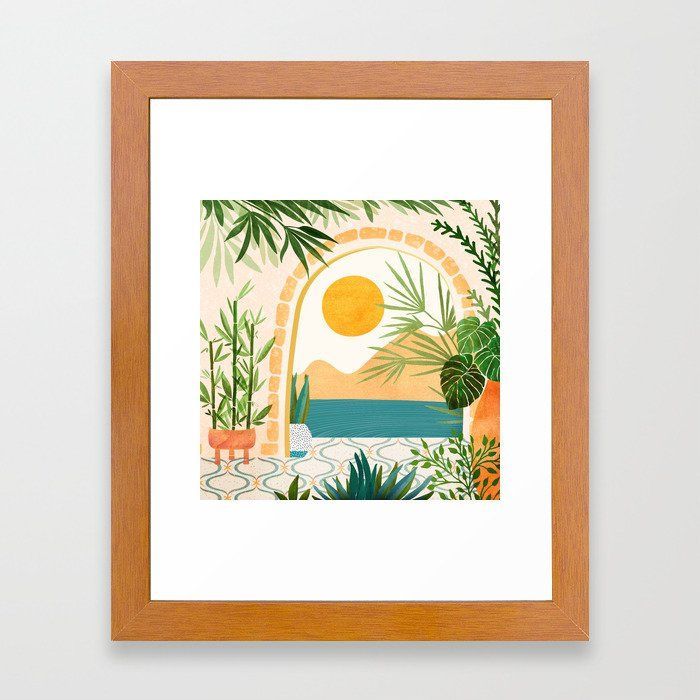 Buy Villa View / Tropical Landscape Framed Art Printkristiangallagher (View 10 of 20)