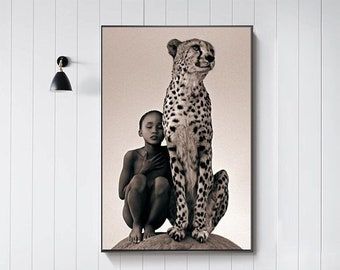 Cheetah Print – Etsy France Throughout 2017 Cheetah Wall Art (View 5 of 20)
