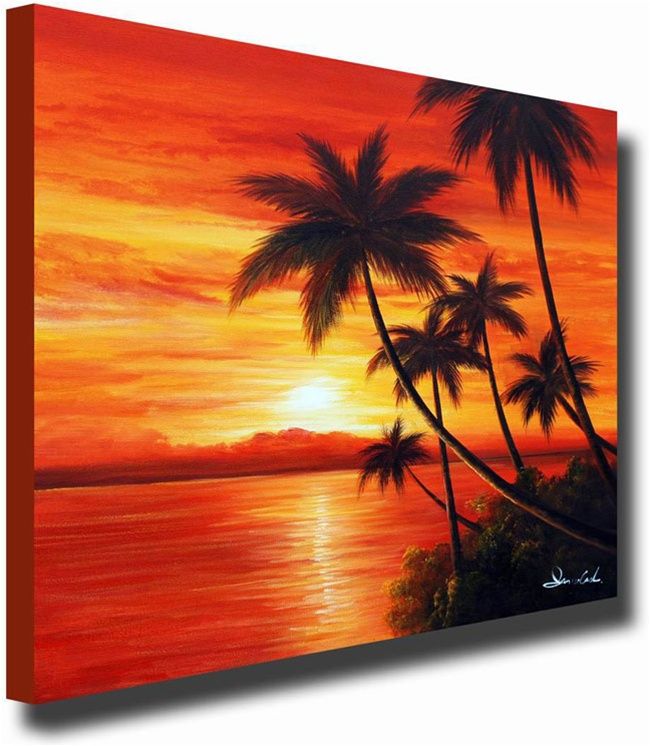 Classic Sunrise – Original Artwork | 50% Off @ Canvas Paintings Inside Most Up To Date Sunrise Wall Art (View 7 of 20)